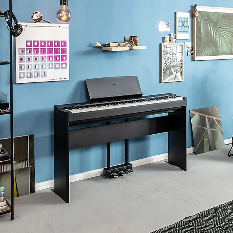 Yamaha P225BLB 88-Key Digital Piano Bundle -