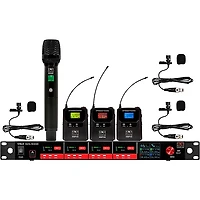 Galaxy Audio CSL4-HVVVM 4-Channel Digital UHF Wireless Microphone System - Frequency CODE M3 516-558MHz