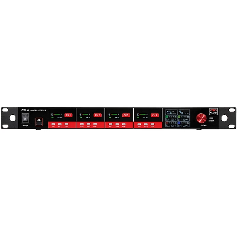 Galaxy Audio CSL4-VVVVM 4-Channel Digital UHF Wireless Microphone System - Frequency CODE M3 516-558MHz