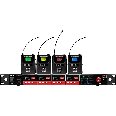 Galaxy Audio CSL4-BBBBM 4-Channel Digital UHF Wireless Microphone System - Frequency CODE M3 516-558MHz