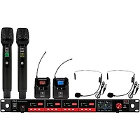 Galaxy Audio CSL4-HHSSM 4-Channel Digital UHF Wireless Microphone System - Frequency CODE M3 516-558MHz