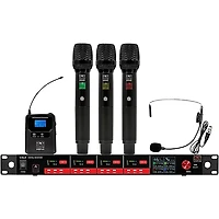 Galaxy Audio CSL4-HHHSM 4-Channel Digital UHF Wireless Microphone System - Frequency CODE M3 516-558MHz