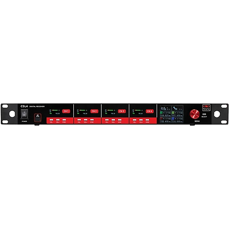 Galaxy Audio CSL4-HHHSM 4-Channel Digital UHF Wireless Microphone System - Frequency CODE M3 516-558MHz