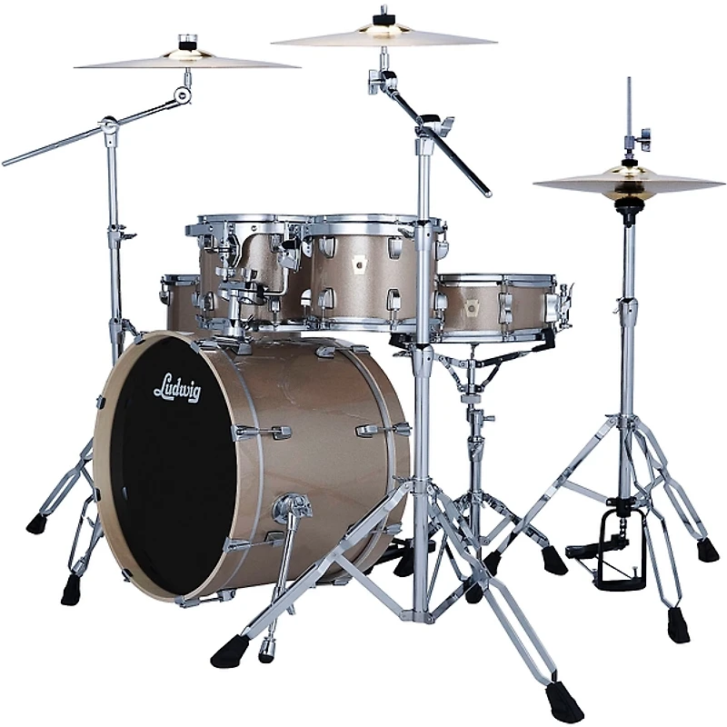 Ludwig Evolution 5-Piece Drum Set With 20" Bass Drum and Paiste Cymbals --