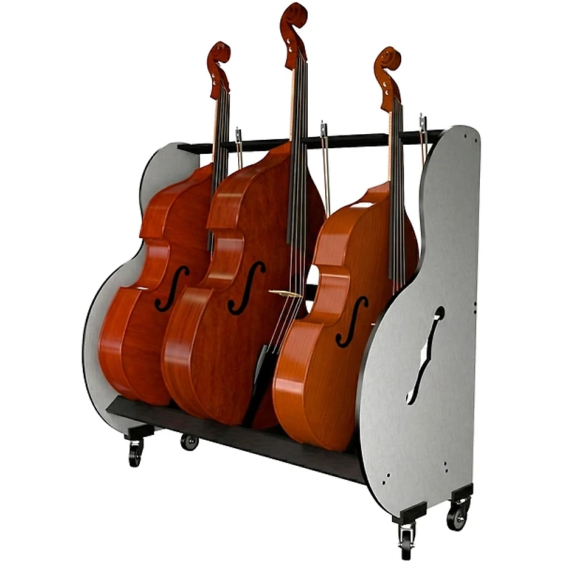 A&S Crafted Products Band Room 3 Double Bass Storage Rack