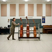 A&S Crafted Products Band Room 3 Double Bass Storage Rack