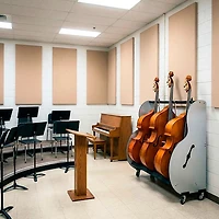 A&S Crafted Products Band Room 3 Double Bass Storage Rack
