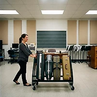 A&S Crafted Products Band Room Saxophone Case Storage Rack