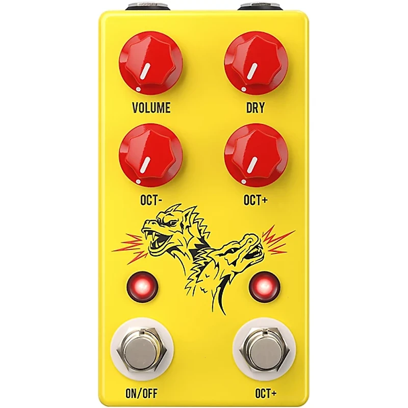 JHS Pedals Double Dragon Lo-Fi Octave Pedal - Yellow