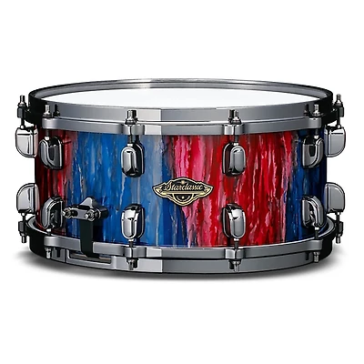 TAMA Starclassic G-Walnut/Birch Snare Drum - 14 x 6.5 in. Crimson Sapphire Cascade