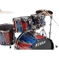 TAMA Starclassic Walnut/Birch 5-Piece Drum Shell Pack With 22" Bass Drum - Crimson Sapphire Cascade