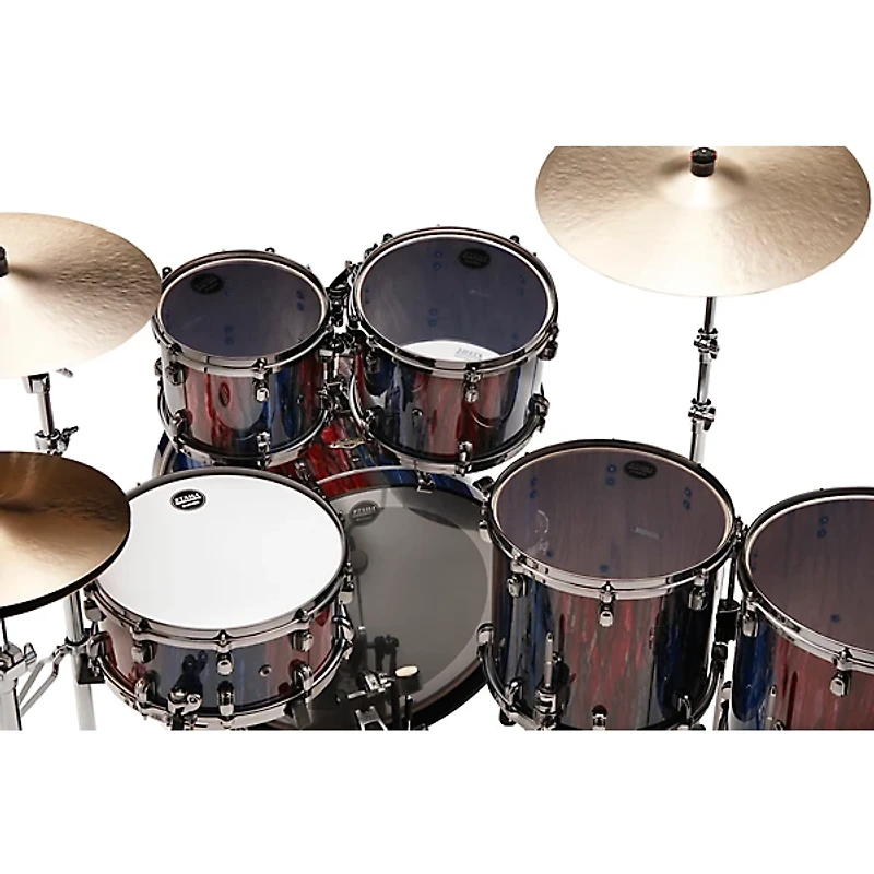 TAMA Starclassic Walnut/Birch 5-Piece Drum Shell Pack With 22" Bass Drum - Crimson Sapphire Cascade