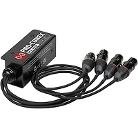 Hosa Pro-Conex Little Cat Breakout Snake - RJ45 to 4 XLRF