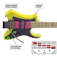Traveler Guitar Vaibrant Deluxe V88XHL Electric Guitar -