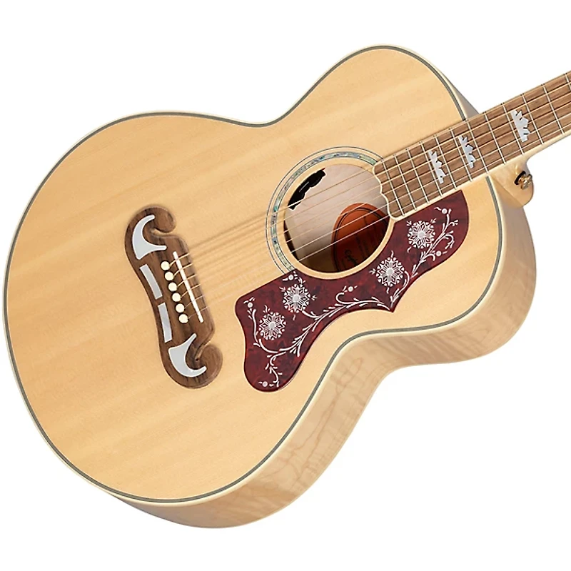 Epiphone J-200 Parlor Custom Acoustic-Electric Guitar - Aged Natural