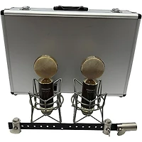 Pinnacle Microphones Fat Top II Active/Passive Ribbon Microphone With Lundahl Transformer - Matched Stereo Pair, Brown