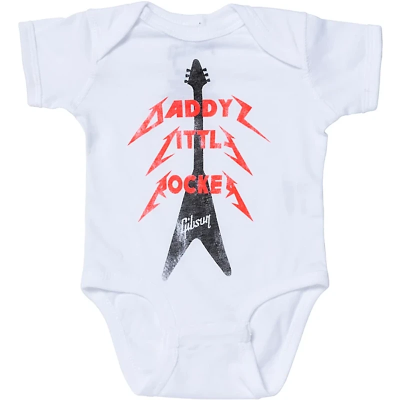 Gibson Daddy's Little Rocker Flying V Onesie 3/6M