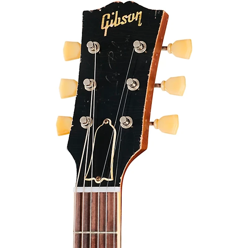 Gibson Custom 1957 Les Paul Standard Reissue Electric Guitar - Ultra Heavy Aged, Mustard Gold
