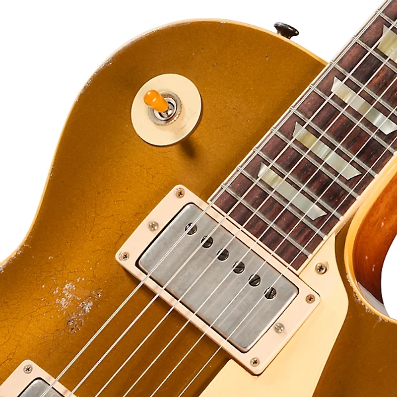 Gibson Custom 1957 Les Paul Standard Reissue Electric Guitar - Ultra Heavy Aged, Mustard Gold