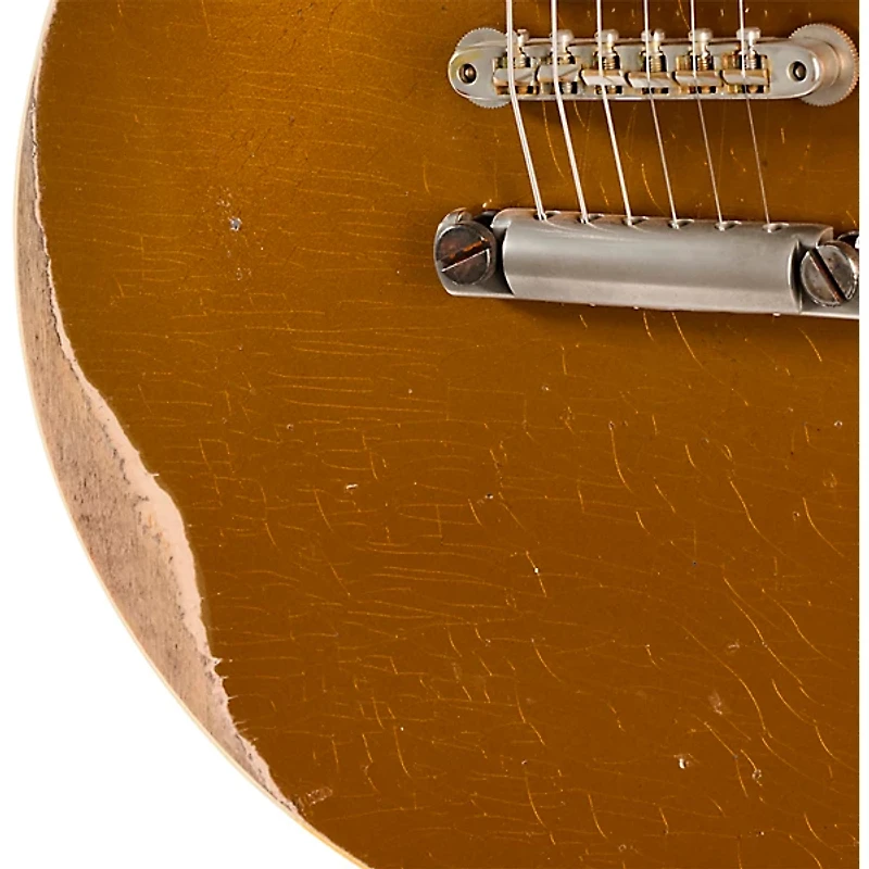 Gibson Custom 1957 Les Paul Standard Reissue Electric Guitar - Ultra Heavy Aged, Mustard Gold