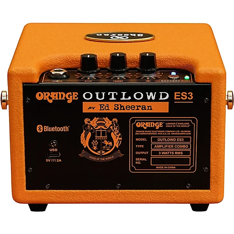 Orange Amplifiers Outlowd by Ed Sheeran ES3 3W 1x4 Acoustic Guitar Mini Amp - Orange