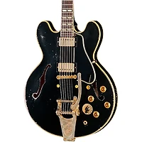 Gibson Custom 1959 ES-345 Reissue Semi-Hollowbody Electric Guitar With Bigsby - Heavy Aged, Ebony