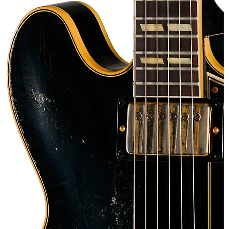 Gibson Custom 1959 ES-345 Reissue Semi-Hollowbody Electric Guitar With Bigsby - Heavy Aged, Ebony