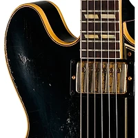 Gibson Custom 1959 ES-345 Reissue Semi-Hollowbody Electric Guitar With Bigsby - Heavy Aged, Ebony