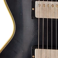 Gibson Custom 1968 Les Paul Custom Reissue Electric Guitar - Light Aged, Ebony Gold Back