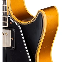 Gibson Custom 1968 Les Paul Custom Reissue Electric Guitar - Light Aged, Ebony Gold Back