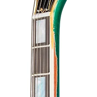 Gibson Custom Flying V Custom Electric Guitar - Heavy Aged, Teal Sparkle