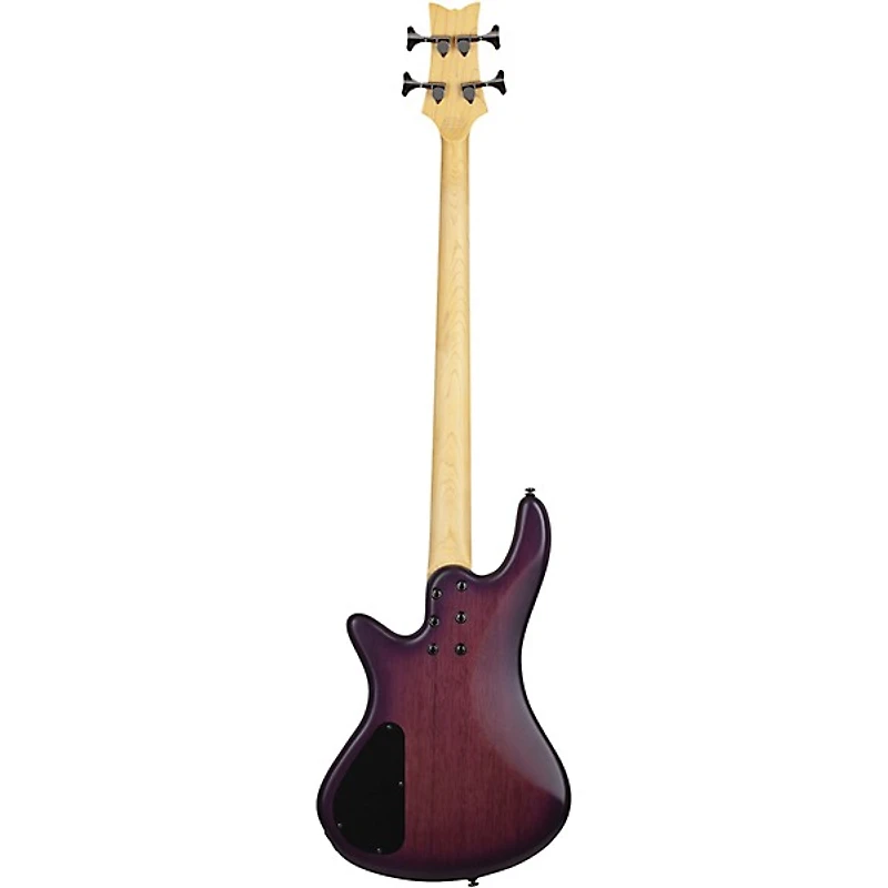 Schecter Guitar Research Stiletto Extreme-4 Electric Bass Guitar - Satin Purple Burst