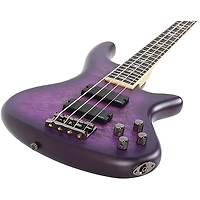 Schecter Guitar Research Stiletto Extreme-4 Electric Bass Guitar - Satin Purple Burst