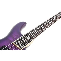 Schecter Guitar Research Stiletto Extreme-4 Electric Bass Guitar - Satin Purple Burst