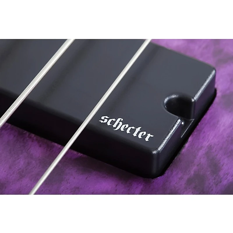 Schecter Guitar Research Stiletto Extreme-4 Electric Bass Guitar - Satin Purple Burst