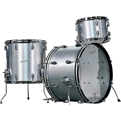 Franklin Drum Company 3-Piece Brushed Aluminum Shell Pack