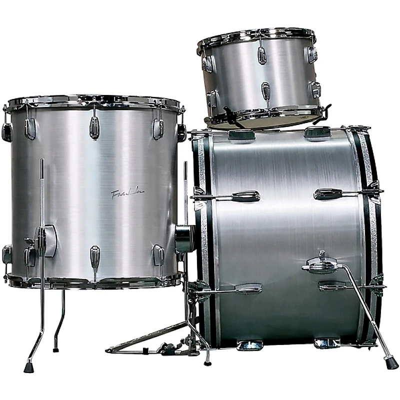 Franklin Drum Company 3-Piece Brushed Aluminum Shell Pack