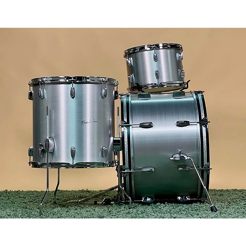 Franklin Drum Company 3-Piece Brushed Aluminum Shell Pack