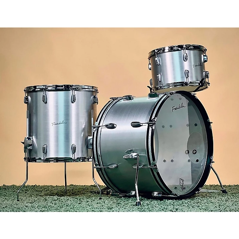 Franklin Drum Company 3-Piece Brushed Aluminum Shell Pack