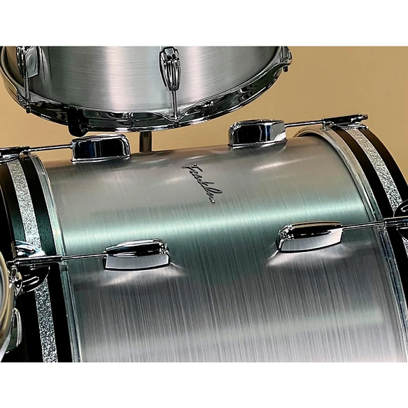 Franklin Drum Company 3-Piece Brushed Aluminum Shell Pack