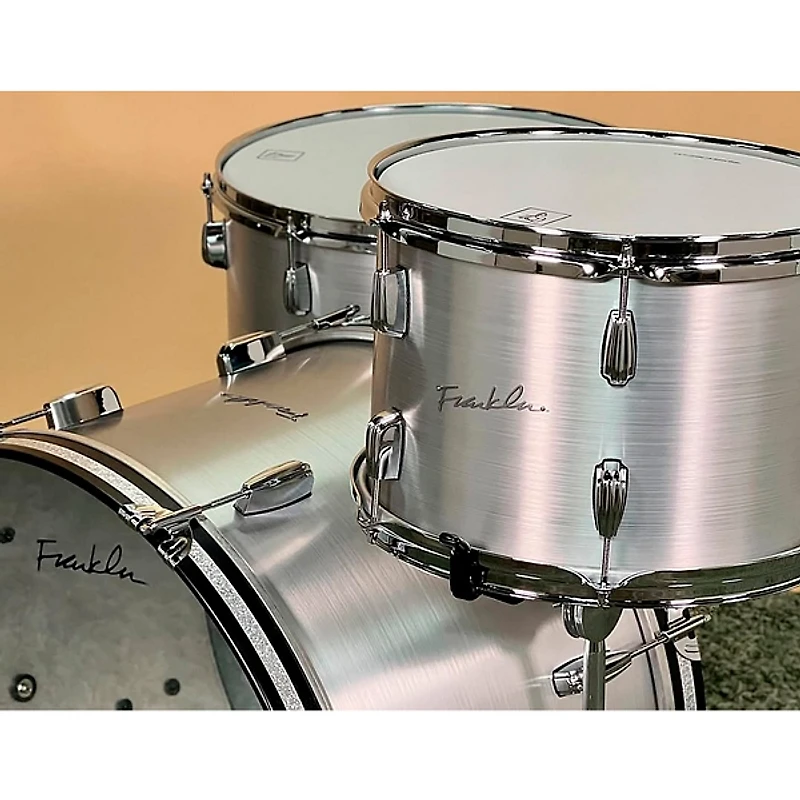 Franklin Drum Company 3-Piece Brushed Aluminum Shell Pack