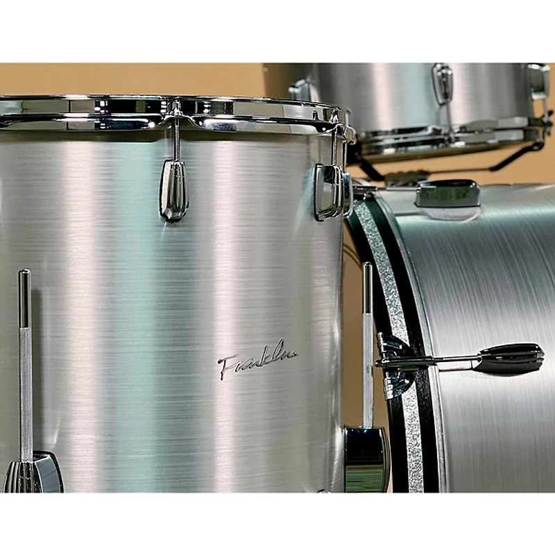 Franklin Drum Company 3-Piece Brushed Aluminum Shell Pack