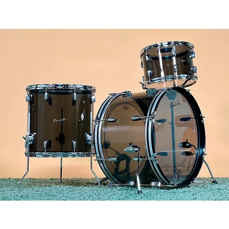 Franklin Drum Company 3-Piece Acrylic Shell Pack - Smoke