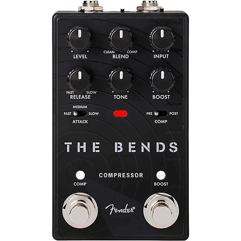 Fender The Bends Compressor V2 Guitar Effects Pedal - Black