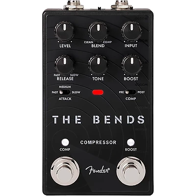 Fender The Bends Compressor V2 Guitar Effects Pedal - Black