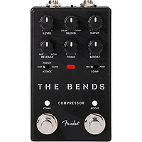 Fender The Bends Compressor V2 Guitar Effects Pedal - Black