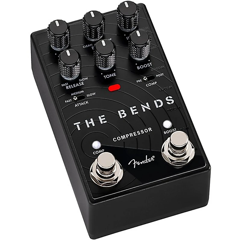 Fender The Bends Compressor V2 Guitar Effects Pedal - Black