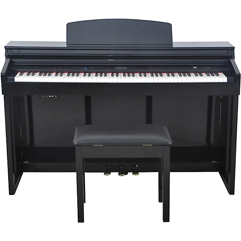 Artesia DP-150e 88-Key Deluxe Digital Upright Piano - Ebony Polish