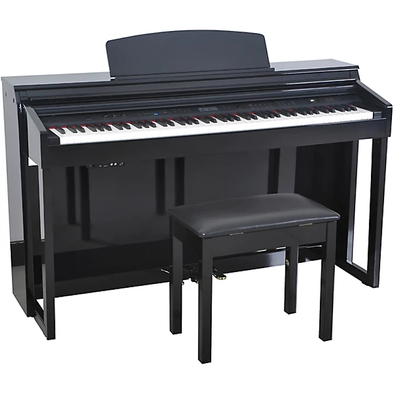 Artesia DP-150e 88-Key Deluxe Digital Upright Piano - Ebony Polish