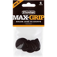 Dunlop Max-Grip Jazz III Stiffo Guitar Picks - 1.38 mm 6 Pack